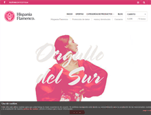 Tablet Screenshot of hispaniaflamenco.com